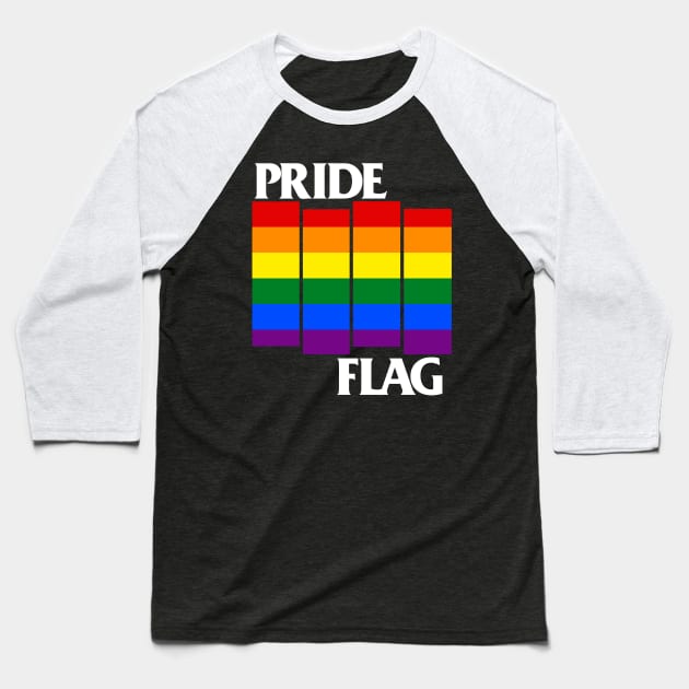 Pride Flag Baseball T-Shirt by WithinSanityClothing